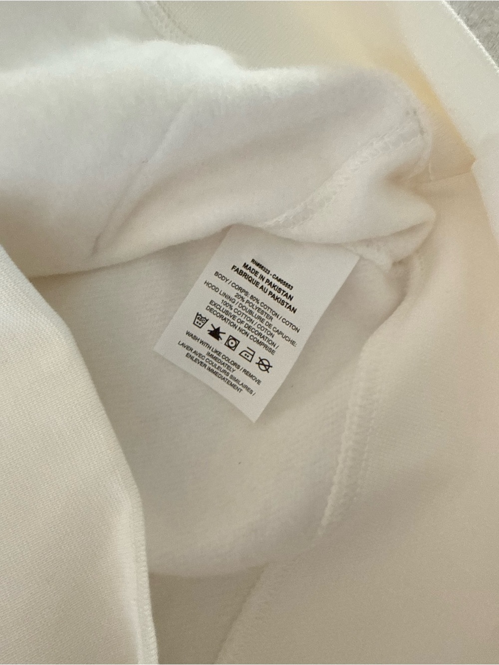 Nike Men's White Hooded Pullover Sweatshirt - Picture 7 of 8